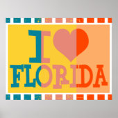 Ik hou van Florida - Pop kunst Poster (Voorkant)