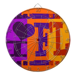 Ik hou van Florida - Pop kunst vintage Dartbord