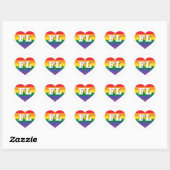 Ik hou van Florida Rainbow Heart Ronde Sticker (Vel)