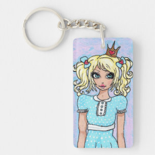 "Ik hou van fluffy Bunnies!" Sleutelhanger