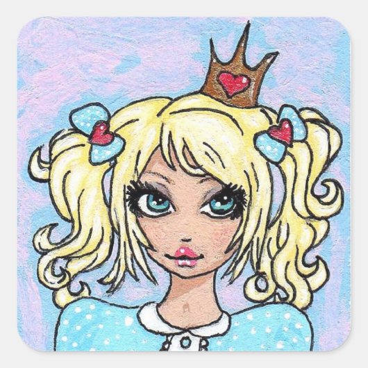 "Ik hou van fluffy Bunnies!" Sticker (Voorkant)