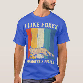 Ik hou van Foes en misschien 3 mensen Retro Foes L T-shirt