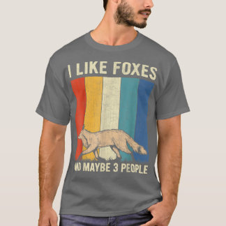 Ik hou van Foes en misschien 3 mensen Retro Foes L T-shirt