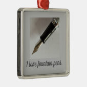 Ik hou van fonteinen metalen ornament (Rechts)