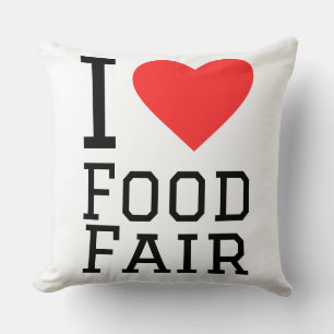 Ik hou van food fair kussen