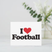 Ik hou van Football Briefkaart (Staand voorkant)