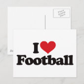 Ik hou van Football Briefkaart (Voorkant / Achterkant)