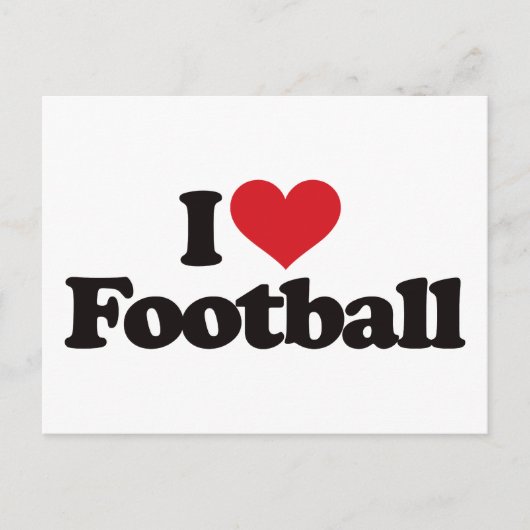 Ik hou van Football Briefkaart (Voorkant)