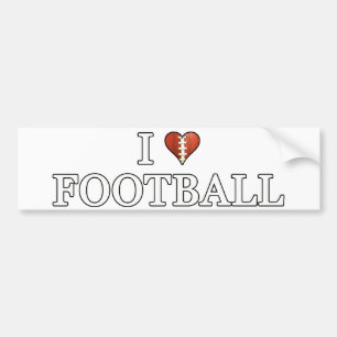 Ik hou van Football Bumpersticker