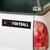 Ik hou van Football Bumpersticker (Op Truck)