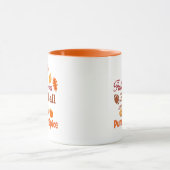 Ik hou van Football en pompoenkruid. Mok (Midden)