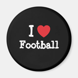 Ik hou van Football hart op maat Magneet