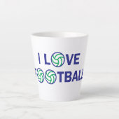 Ik hou van football latte mok (Voorkant)