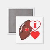 Ik hou van Football Magneet (Voorkant / Achterkant)