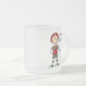 Ik hou van Football Matglas Koffiemok (Voorkant rechts)