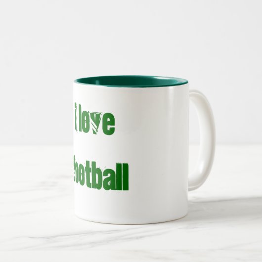 Ik hou van football mok (Voorkant rechts)