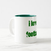 Ik hou van football mok (Voorkant links)