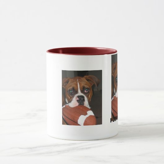  Ik hou van FOOTBALL Mok (Midden)