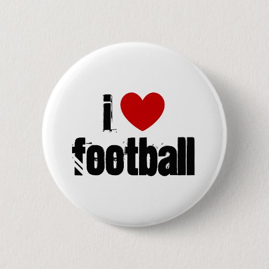 Ik hou van football ronde button 5,7 cm (Voorkant)