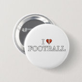Ik hou van Football Ronde Button 5,7 Cm (Voorkant /achterkant)