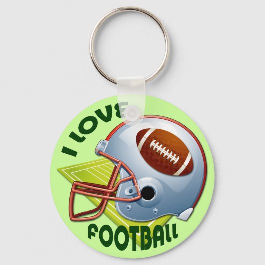 Ik hou van FOOTBALL Sleutelhanger (Voorkant)