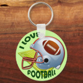 Ik hou van FOOTBALL Sleutelhanger (Voorkant)