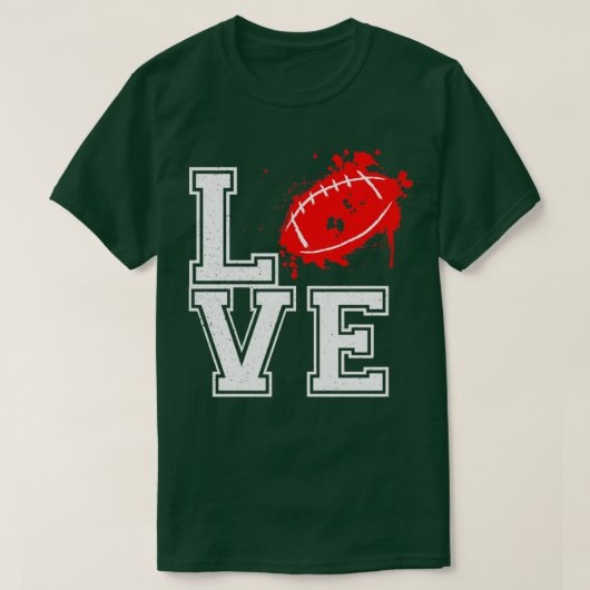 Ik hou van Football T-shirt (Design voorkant)
