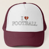 Ik hou van Football Trucker Pet (Voorkant)