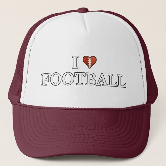 Ik hou van Football Trucker Pet (Voorkant)