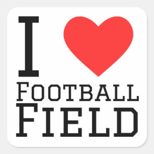 Ik hou van football veld Sticker