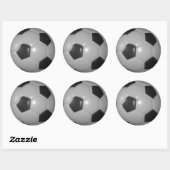 Ik hou van Football (voetbal) Ronde Sticker (Vel)