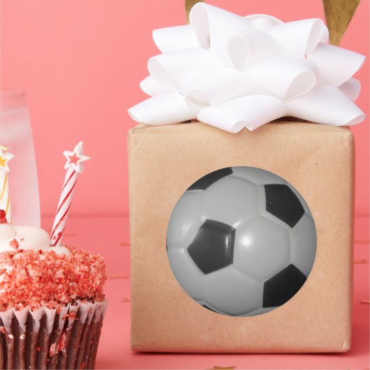 Ik hou van Football (voetbal) Ronde Sticker (Feest)