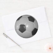 Ik hou van Football (voetbal) Ronde Sticker (Envelop)