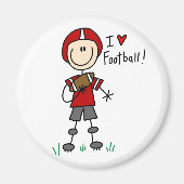 Ik hou van Footballs magneet (Voorkant)