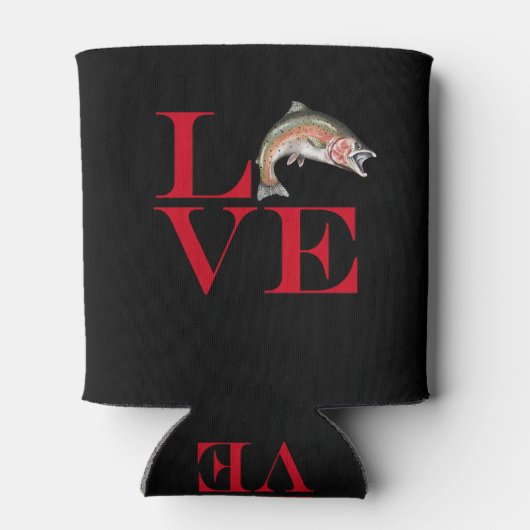 Ik hou van forel blikjeskoeler (Achterkant)