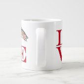 Ik hou van forel grote koffiekop (Achterkant)