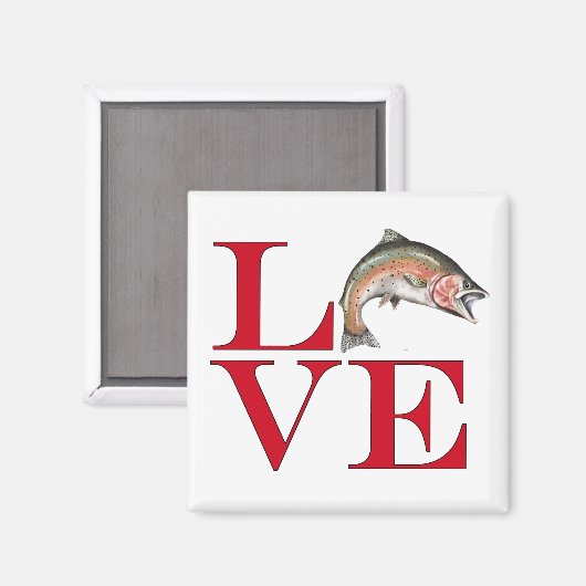 Ik hou van forel magneet (Voorkant / Achterkant)