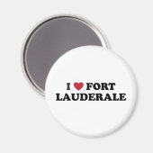 Ik hou van Fort Lauderdale Florida Magneet (Voorkant / Achterkant)