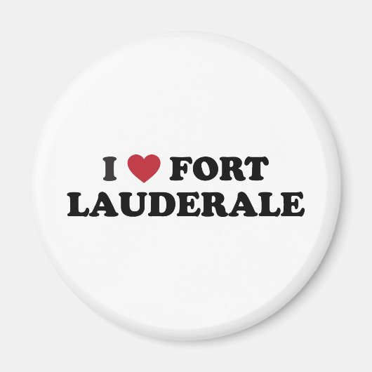 Ik hou van Fort Lauderdale Florida Magneet (Voorkant)