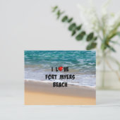 Ik hou van fort Myers Beach Briefkaart (Staand voorkant)