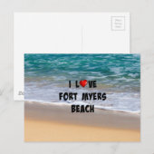 Ik hou van fort Myers Beach Briefkaart (Voorkant / Achterkant)