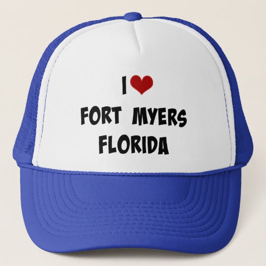 Ik hou van Fort Myers, Florida Trucker Pet (Voorkant)