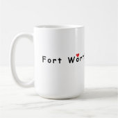 Ik hou van Fort Worth Koffiemok (Links)