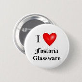 Ik hou van Fostoria Ronde Button 5,7 Cm (Voorkant /achterkant)