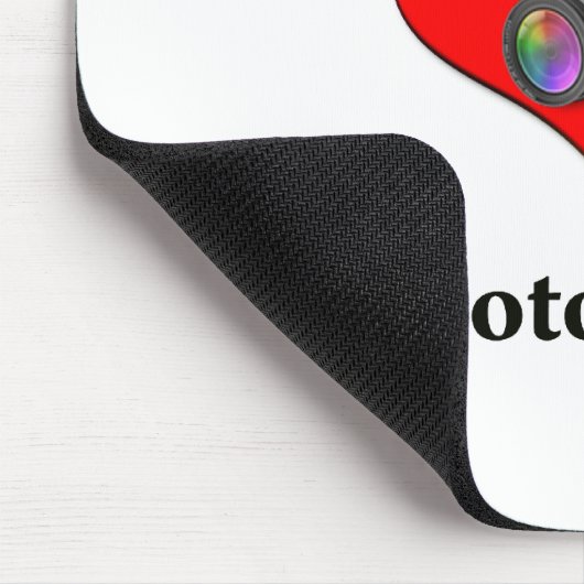 Ik hou van fotografie muismat (Hoek)