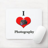 Ik hou van fotografie muismat (Met muis)