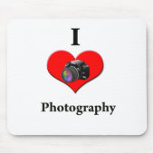 Ik hou van fotografie muismat (Voorkant)