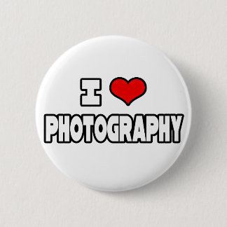 Ik hou van fotografie ronde button 5,7 cm