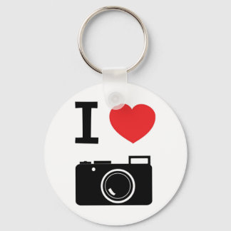 Ik hou van fotografie sleutelhanger