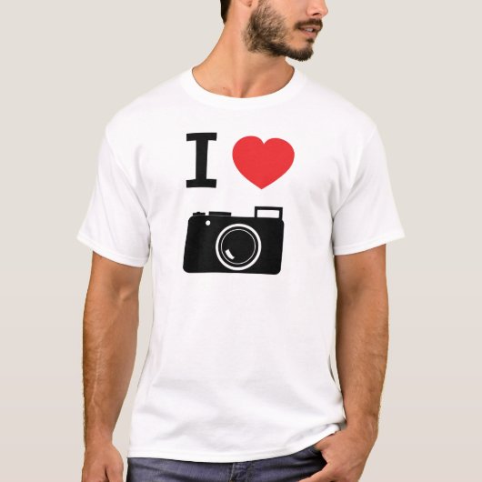 Ik hou van fotografie t-shirt (Voorkant)